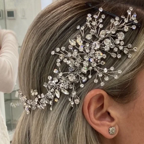 Crystal Bridal Head Piece - Picture 2 of 8
